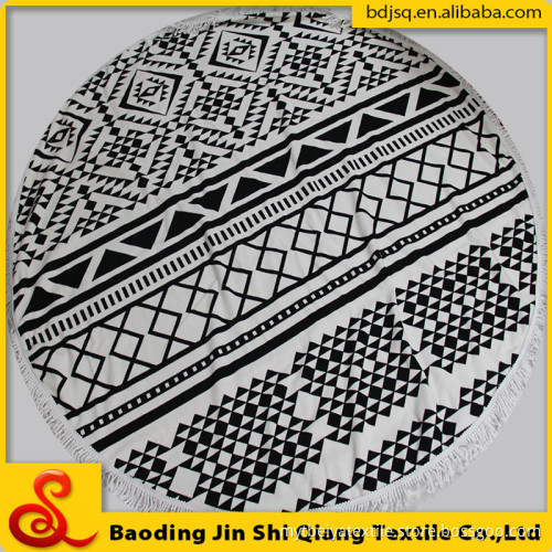 Wholesale 2016 hot selling custom round beach towel